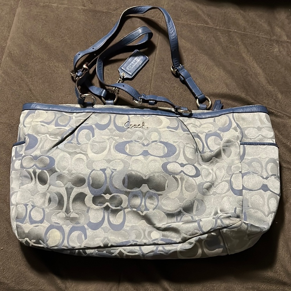 Blue coach bag